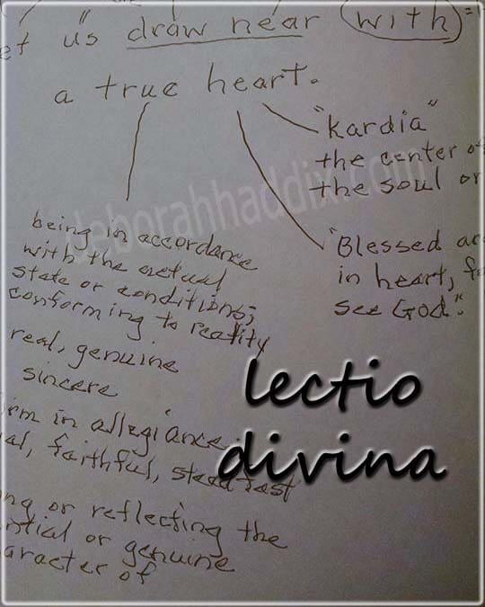 lectio divina  (literally, “sacred reading”)