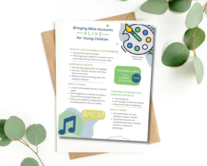 Bringing Bible Accounts ALIVE for Young Children