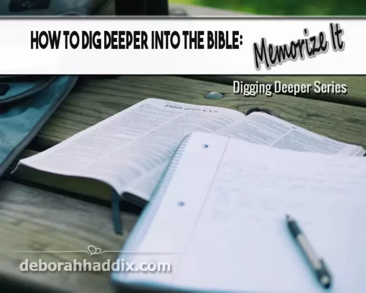 Tips and inspiration for memorizing the Word of God.