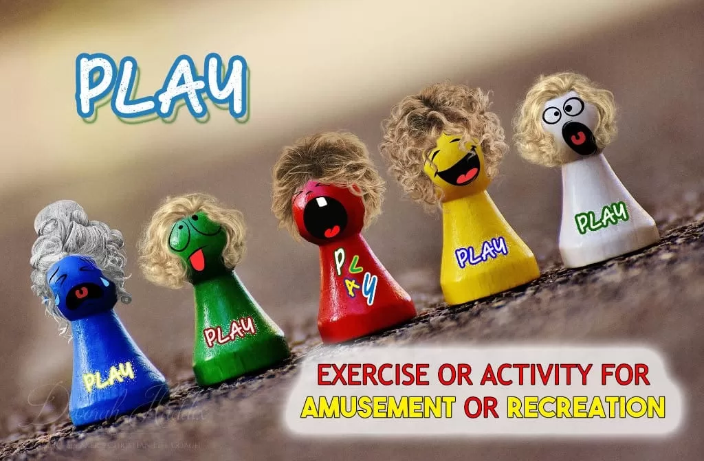 PLAY - exercise or activity for amusement or recreation