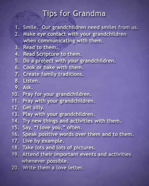 Tips for Grandma